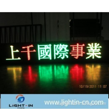p10,p12,p16,p20 dual color custom remote controller led mini sign battery powered led signs